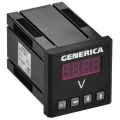 Изображение товара Вольтметр цифровой GENERICA VD31 щитовой, однофазный, размер - 48х48мм IDV31-5-1-0-LED-G