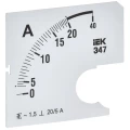 Изображение товара Шкала сменная IEK 20/5А-1.5 для амперметра Э47, размер - 72х72мм IPA10D-SC-0020