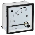 Изображение товара Амперметр IEK Э47 60/5А, класс точности 1.5, диапазон измерений - 0-60А, размер - 96х96мм IPA20-6-0060-E