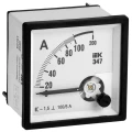 Изображение товара Амперметр IEK Э47 100/5А, класс точности 1.5, диапазон измерений - 0-100А, размер - 96х96мм IPA20-6-0100-E