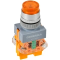 Изображение товара Кнопка управления GENERICA D7-11DNZS высокая, диаметр отверстия - 22мм, 1НЗ+1НО, с подсветкой и фиксацией, цвет - желтый BBT50-11DNZS-3-11-K05-G