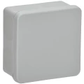 Изображение товара Коробка распаячная IEK КМ42435 для открытой проводки двухкомпонентная безгалогенная (HF), 8 вводов, 80х80x40мм, материал - пластик, цвет - серый, IP67 UKO21-080-080-040-K41-66