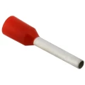 Изображение товара Наконечник IEK НШВИ 1.0-10 темно-красный, номинальное сечение - 1.0мм2, длина рабочей части - 10мм, упаковка - 100шт UGN11-001-010-100