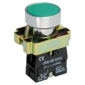 Изображение товара Кнопка нажимная IEK LAY5-BA31 плоская, контакт 1НО, IP40, цвет – зеленый