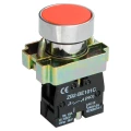 Изображение товара Кнопка нажимная IEK LAY5-BA42 плоская, контакт 1НЗ, IP40, красная