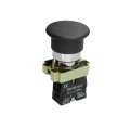 Изображение товара Кнопка управления IEK LAY5-BC21 1NO Ду22 без подсветки, тип кнопки - грибовидная, черная, напряжение - 660В, степень защиты IP40