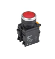 Изображение товара Кнопка IEK MASTER MI-BT60-11-3-22-K04 Ду22 1NO+1NC тип кнопки - плоская, красная, степень защиты IP54