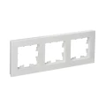 Изображение товара Рамка IEK BRITE 3 поста IP20 пластик белый рифленый для электромонтажа