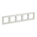 Изображение товара Рамка IEK BRITE 5 постов, степень защиты IP20, корпус - пластик, цвет - жемчуг