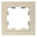 Изображение товара Рамка IEK BRITE 1 пост 84х84х11 мм, корпус - пластик, монтаж - универсальный, цвет - бежевый