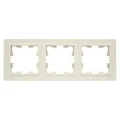 Изображение товара Рамка IEK BRITE 3 поста 84х226х11 мм, корпус - пластик, монтаж - универсальный, цвет - бежевый BR-M32-K10