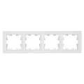 Изображение товара Рамка IEK BRITE 4 поста 84х298х11 мм, корпус - пластик, монтаж - универсальный, цвет - белый