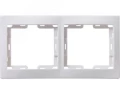Изображение товара Рамка IEK KVARTA 2 поста 80.5 х 153 мм белая для внутреннего монтажа