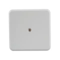Изображение товара Коробка распаячная IEK для открытой проводки 75x75x20 мм, IP40, корпус - полистирол, 12 вводов, винтовое крепление крышки, цвет - белый