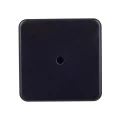 Изображение товара Коробка распаячная IEK для открытой проводки 75x75x28 мм, IP40, корпус - полистирол, 12 вводов, винтовое крепление крышки, цвет - черный