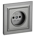 Изображение товара Розетка IEK Brite РСР10-1-0-БрС 1-местная скрытая установка без заземления