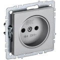 Изображение товара Розетка IEK Brite 1-местная для скрытой установки 10А IP20 алюминий