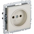 Изображение товара Розетка IEK Brite 1-местная для скрытой установки 10А IP20 без заземления бежевый