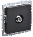 Изображение товара Розетка IEK Brite TV 1-местная для скрытой установки IP20 75Ом 5-862 МГц, оконечная, черная