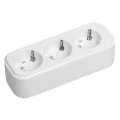 Изображение товара Розетка IEK Classic переносная 3-местная 16А IP20 с заземлением белая