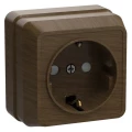Изображение товара Розетка IEK Октава 1-местная для открытой установки 16А IP20 с заземлением