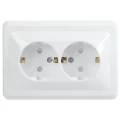 Изображение товара Розетка IEK Вега 2-местная для скрытой установки 16А IP20 белая