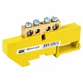 Изображение товара IEK ШНИ-8х12-4-Д-Ж, 4-подключения, латунь, DIN-изолятор, желтый