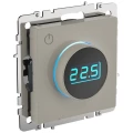 Изображение товара Термостат электронный IEK BRITE ТС10-1-БрКр для электрического теплого пола