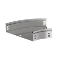 Изображение товара Поворот горизонтальный плавный IEK ESCA CPG01 45гр 50х200 для кабельного лотка, тип Г01, корпус - сталь, цвет - светло-серый CPG01-0-45-050-200