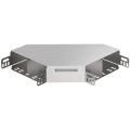 Изображение товара Поворот горизонтальный IEK ESCA CLP2P 50х200 90° для кабельных лотков сталь светло-серый