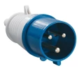 Изображение товара Вилка силовая IEK PSR01 ССИ-023 2P+PE 32А 220В пластиковая IP44