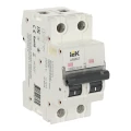 Изображение товара Автоматический выключатель модульный двухполюсный IEK ARMAT M10N 2P (B) 8А 10кА, сила тока 8А, тип расцепителя B, отключающая способность 10кА AR-M10N-2-B008