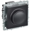 Изображение товара Светорегулятор поворотно-нажимной IEK Brite CC10-1-0-БрЧ скрытой установки 600 Вт IP20 черный
