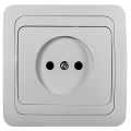 Изображение товара Розетка IN HOME Classico 1-местная скрытой установки без заземления, номинальный ток - 16 А, степень защиты IP20, цвет - белый