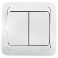 Изображение товара Двухклавишный выключатель IN HOME Classico IP20 White 230V 10A скрытая установка