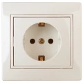 Изображение товара Розетка Intro Plano 2021 2P+E Schuko 16А для скрытой установки слоновая кость