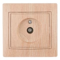 Изображение товара Розетка телевизионная Intro Plano 2021 1-301-11 одиночная, для скрытой установки, моноблок, IP20, цвет - сосна