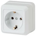 Изображение товара Розетка Intro Quadro 2021 2-202 2P+E Schuko белая 16А 250В