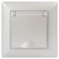 Изображение товара Розетка Intro Solo 2021 4-203 Schuko с крышкой 16А-250В скрытая IP20