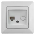 Изображение товара Розетка Intro Solo 2021 4-303 для скрытой установки RJ45 IP20 белая