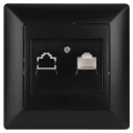 Изображение товара Розетка Intro Solo 2021 4-303 RJ45 для скрытой установки антрацит IP20