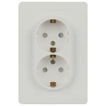 Изображение товара Розетка Intro Style 7-208 2P+E Schuko белая для открытой установки
