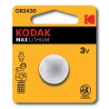 Изображение товара Батарейка KODAK Max Lithium CR2430 3V 6г для часов и устройств