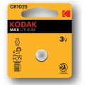 Изображение товара Батарейка KODAK Max Lithium количество - 1, размер - CR1025