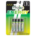 Изображение товара Батарейки ТРОФИ ENERGY Alkaline LR03 1.12 Ач 4 шт
