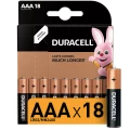 Изображение товара Batteries Duracell LR03 BASIC AAA 18 шт высокая емкость и длительный срок хранения
