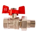 Изображение товара Кран шаровой IVANCI Stable 1/2 Ду15 Ру25 двухходовой латунь PTFE ручка-бабочка