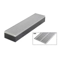 Изображение товара Конвектор внутрипольный JagaRus Mini Canal с решеткой RNA 1300x180x90, корпус - сталь, тип решетки - поперечная рулонная, цвет решетки - алюминий натуральный