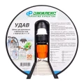 Изображение товара Шланг напорно-всасывающий гибкий Джилекс УДАВ 32x1 1/2″, катушка 20м, внутренняя резьба, с фитингом, для дренажных и фекальных вод (9110)