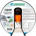 Изображение товара Шланг напорно-всасывающий гибкий Джилекс УДАВ 51x1 1/2″, катушка 20м, внутренняя резьба, с фитингом, для дренажных и фекальных вод (9112)